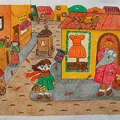 La Navidad de María. Un proyecto de Ilustración tradicional de Alejandra Aravena - 22.12.2021
