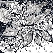 Zentangle art . % Veena Arun tarafından hazırlanan Çizim projesi - 09.29.2023