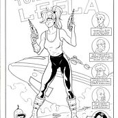 Cover of a hypothetical comic of Leela. Projekt z dziedziny Trad, c i jna ilustracja użytkownika sorareturn91 - 29.09.2023