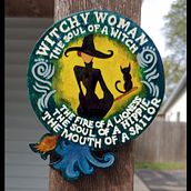 Witchy Woman Magnet. Arts, and Crafts project by Mark Orlando - 09.29.2023
