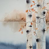 Mon projet du cours : Paysages atmosphériques à l'aquarelle. Un progetto di Belle arti, Pittura e Pittura ad acquerello di aurelie_ - 29.09.2023