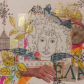 My project for course: Creative Notebook: Experiment with Collage, Stamps, and Decoupage. Traditional illustration, Collage, Paper Craft, and Sketchbook project by Rania Kam - 09.22.2023