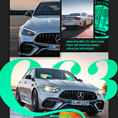 AMG C63 E Performance Poster Ein Projekt aus dem Bereich Design, Design von Kraftfahrzeugen und Verlagsdesign von Douglas Isaias da Silva e Souza - 21.09.2023