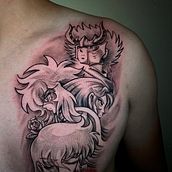 Mi proyecto del curso: Técnicas de tatuaje: sombreado con pepper shading. Traditional illustration, Tattoo Design, and Design project by Jesús David Arellanes - 07.27.2023