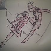 My project for course: Drawing the Human Figure & Expressive Poses. Fine Arts, Sketching, Drawing, Sketchbook, and Figure Drawing project by Charles Deighan - 10.01.2023