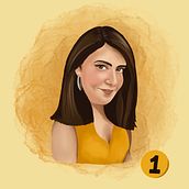 #31Days31Drawings2023 - Dia 1 Auto-retrato Ein Projekt aus dem Bereich Digitale Illustration von Andreia Santos - 01.10.2023