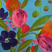 Meu projeto do curso: Ilustração botânica de pinturas acrílicas florais. Artes plásticas, Pintura, Pintura Acrílica e Ilustração botânica projeto de sofiapamendes2 - 01.10.2023