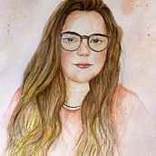 Mi proyecto del curso: Retrato en acuarela a partir de una fotografía. Traditional illustration, Watercolor Painting, and Portrait Drawing project by mariadelpilarrodrigueztornel - 10.01.2023