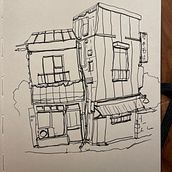 My project for course: Expressive Architectural Sketching with Colored Markers. Sketching, Drawing, Architectural Illustration, Sketchbook & Ink Illustration project by andrew_eric_luke - 10.02.2023
