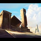  The lost city of Zhia: Concept Art for videogames. Traditional illustration, Digital Illustration, Video Games, Concept Art, and Game Design project by lu4n4gui4r - 09.28.2023