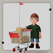 My project for course: Creation of Characters: From 2D to 3D by valeriia baibakova. 3D, Design de personagens, Design de personagens 3D, e 3D Design projeto de Valeriia Baibakova - 02.10.2023