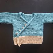 Mon projet du cours : Tricotage de vêtements pour enfants. Un progetto di Fashion design, Fiber Art, DIY, Maglia e Textile Design di berenicebazaf - 02.10.2023
