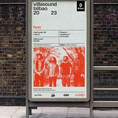 villasound bilbao 2023. Un progetto di Design, Musica, Motion graphics, Br, ing, Br, identit e Graphic design di Nagore M. Jauregi - 03.10.2023