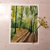 Mein Abschlussprojekt für den Kurs: Verträumte Aquarell-Landschaften: Halte Licht fest. Painting, and Watercolor Painting project by nica_paint - 10.04.2023
