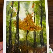 Exploration veille d’automne. Un proyecto de Pintura a la acuarela de Laetitia Mandrier - 04.10.2023
