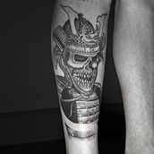Mi proyecto del curso: Samurai. Un progetto di Design di tatuaggi, Disegno e Disegno a matita di Edgar Rojas - 04.10.2023