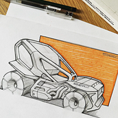 Sci-Fi vehicle. Design industrial, Concept Art, e Esboçado projeto de khalil3 - 04.10.2023