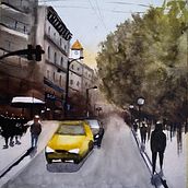 Mi proyecto del curso: Paisajes urbanos en acuarela. Fine Arts, Watercolor Painting, and Architectural Illustration project by g25ymqwiiw - 10.04.2023