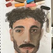 Mi proyecto del curso: Retrato realista al pastel tiza. Traditional illustration, Fine Arts, Drawing, Portrait Drawing, and Realistic Drawing project by Maria Laura Mc Donnell Smith - 10.05.2023