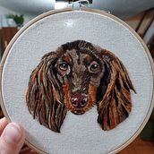 Mi proyecto del curso: Needle painting para principiantes. Embroider, Naturalistic Illustration, and Textile Design project by Náyade Cortínez - 10.05.2023