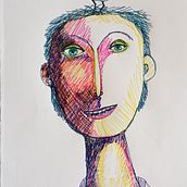 My project for course: Drawing Techniques to Lose Fear of the Blank Page . Un progetto di Design, Character design, Creatività, Disegno e Illustrazione tradizionale di Anna Maria Stone - 06.10.2023