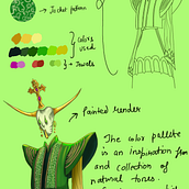 Gaia is one of the creations in line with previous inspiration from the Tarot cards creation "Celeste". The three words were Green, Mexico, and Poison. I hope you all like it. Don't forget to share feedback and suggestions.. Ilustração digital projeto de Lord Munvir Singh Randhawa - 01.10.2023