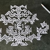 Mi proyecto del curso: Introducción al arte de recortar papel con la técnica Kirie. Un progetto di Illustrazione tradizionale, Artigianato, Papercraft e DIY di rouspino - 06.10.2023