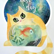 Mi proyecto del curso: Técnicas modernas de acuarela. Traditional illustration, Fine Arts, Painting, and Watercolor Painting project by Edith Letessier - 10.06.2023