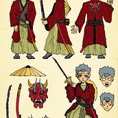 Meu projeto do curso: Desenho de personagens mangá do zero. Traditional illustration, Character Design, Comic, Pencil Drawing, Drawing, and Manga project by felipelcfreire - 10.06.2023