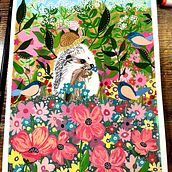 My project for course: Gouache: Paint Natural Worlds from Imagination. Character Design, Painting, Drawing, Children's Illustration, and Gouache Painting project by Tricia Michael - 10.07.2023