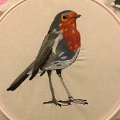 Mi proyecto del curso: Pintar con hilo: técnicas de ilustración textil. Traditional illustration, Embroider, and Textile Design project by María Rocha - 10.07.2023