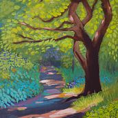 My project for course: Landscape Painting with Gouache for Beginners. Un progetto di Belle arti, Pittura, Illustrazione naturalistica e Pittura gouache di Catherine Gabriel - 07.10.2023
