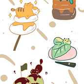 My project for course: Kawaii Illustration: Create Charming Characters. Traditional illustration, Character Design, and Manga project by rayrainzz - 10.07.2023