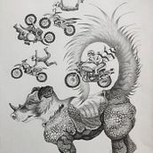 Barking mad Ein Projekt aus dem Bereich Traditionelle Illustration von Sally Jory - 08.10.2023