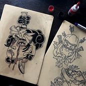 Mi proyecto del curso: Tatuaje para principiantes. Tattoo Design project by Aeri Ezaki - 10.08.2023