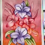 Mi proyecto del curso: Técnicas de acuarela en negativo para ilustración botánica. Ilustração tradicional, Pintura em aquarela e Ilustração botânica projeto de Fiorella Bartolini - 15.09.2023