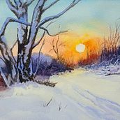 My project for course: Painting Realistic Watercolor Landscapes. Fine Arts, Painting, Sketching, Watercolor Painting, and Naturalistic Illustration project by Sungjin Park - 12.15.2023