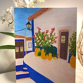 Portugal Blue. Un proyecto de Ilustración tradicional, Bocetado, Creatividad, Dibujo, Pintura a la acuarela, Sketchbook y Pintura gouache de mariposita - 09.10.2023