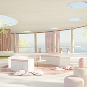 Meu projeto do curso: ArchViz de interiores: crie designs surreais com Blender. Un projet de Architecture, Architecture d'intérieur, Architecture numérique, ArchVIZ , et Modélisation 3D de Nathalia Saldivia - 09.10.2023