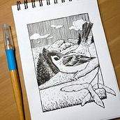 My project for course: Dip Pen and Ink Illustration: Capturing The Natural World. Sketching, Drawing, Artistic Drawing, Sketchbook, Ink Illustration, and Naturalistic Illustration project by Olena Openko - 10.09.2023