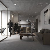 Mi proyecto del curso: Render de interiores con SketchUp y V-Ray Next. Architecture, Interior Architecture, Digital Architecture, and ArchVIZ project by ernesto pinto - 10.10.2023