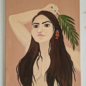 My project for course: Female Portraiture with Acrylics. Painting, Acr, and lic Painting project by Alyanne Bauer - 10.08.2023