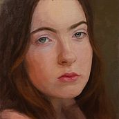 My project for course: Portrait Painting with Oil: Explore Light and Shade. Un proyecto de Bellas Artes, Pintura y Pintura al óleo de Sylwia Machalica - 10.10.2023