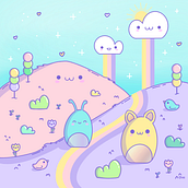 My project for course: Designing Kawaii Worlds: Spread Joy Through Illustration Ein Projekt aus dem Bereich Design von Figuren, Digitale Illustration und Manga von Ine - 10.10.2023