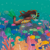 Libro '' Mi Primera guía de Surf''. Children's Illustration project by Stephani Ciorciari - 10.31.2022