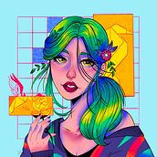 Retrato Digital. Un proyecto de Ilustración digital de Yuliana Martínez Ospina - 11.11.2023