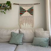 Semilla. Accessor, Design, Interior Design, Decoration, Fiber Arts, Macramé, Weaving, and Textile Design project by machiprana - 10.12.2023