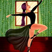 Mein Abschlussprojekt für den Kurs: Weibliches Charakterdesign im Cartoon-Stil mit Procreate. Traditional illustration, Digital Illustration, and Digital Drawing project by tamarazurmahr - 10.12.2023