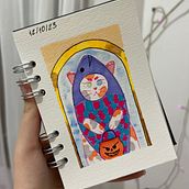 Meu projeto do curso: Ilustração com marcadores: encontre seu estilo. Un projet de Illustration traditionnelle, Peinture, B, e dessinée , et Théorie des couleurs de Beatriz Bonfanti - 11.10.2023