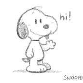 Snoopy saying hi. Digital Illustration project by Roberto Pacella - 10.13.2023